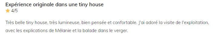 les avis clients du gite